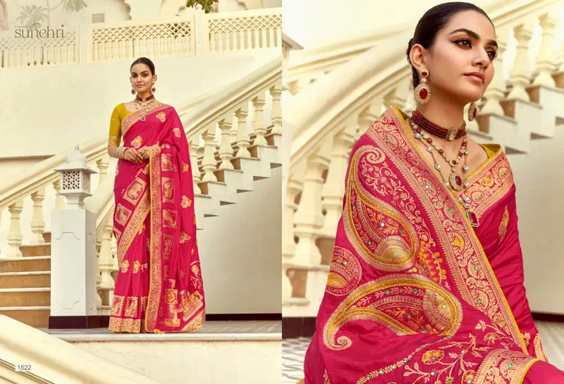 Alankar By Kimora Dola Silk Wedding Wear Saree Wholesale Market In Surat